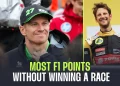 Deset vozača s najviše F1 bodova bez pobjede u utrci