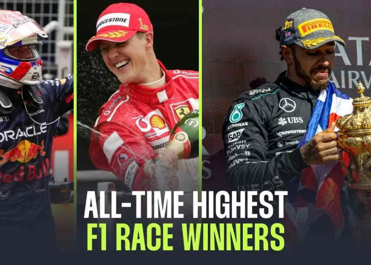 Koji vozači su postigli najviše ukupnih pobjeda u povijesti F1?