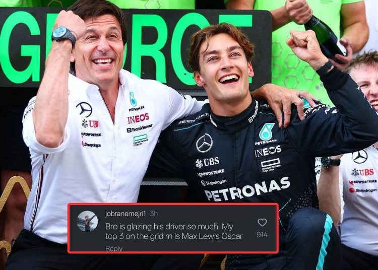 Obožavatelji kritiziraju Mercedesovog šefa Toto Wolffa hvaleći Georgea Russella