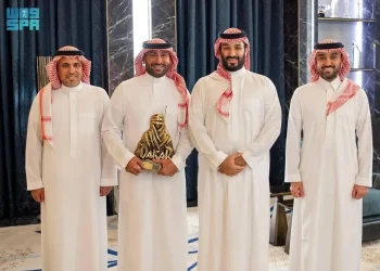 Saudijski prestolonasljednik dočekuje Yazeed al-Rajhi, pobjednika Dakar Rallyja 2025.