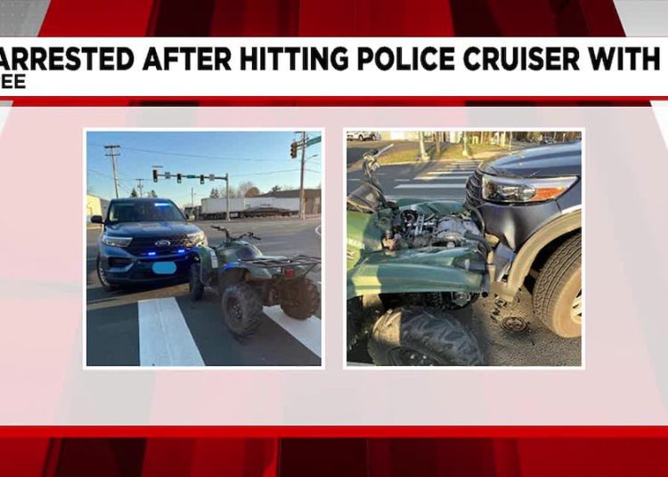 Ponovni prijestupnik uhvaćen nakon sudara s policijskim Cruiserom koristeći off-road vozilo
