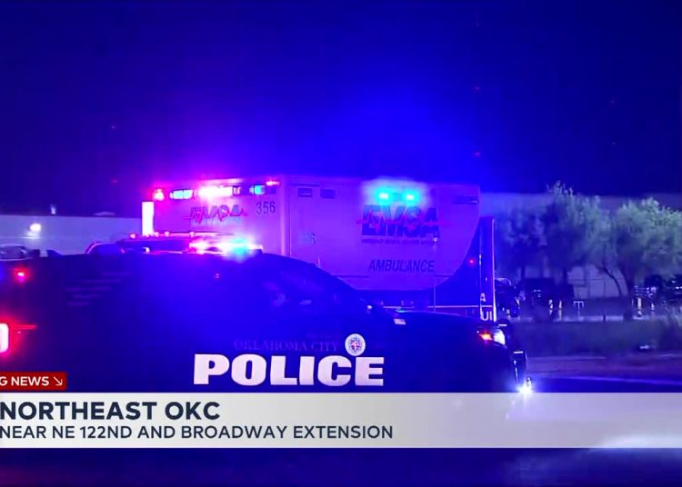 Automobil sudario vlak u ne OKC