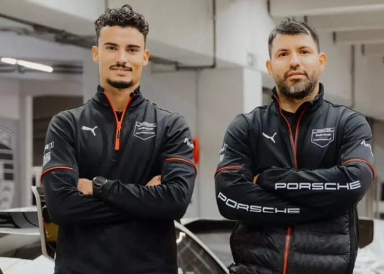 Pascal Wehrlein trenira nogometnu zvijezdu Sergija Agüera tijekom Formula E evo sesije, pogledajte uzbuđenje u akciji