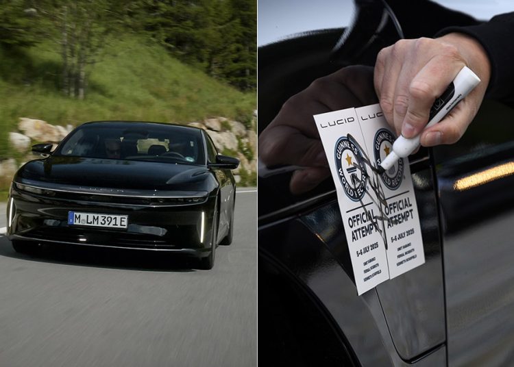 Lucid Air Grand Touring postavlja Guinnessov svjetski rekord za najduže putovanje EV-om na jednoj punjenju