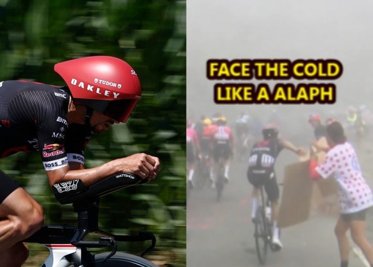 Tour de France: Biciklista uklanja plakat od Woman Spectator (Watch) Tour de France: Biciklista uklanja plakat od Woman Spectator (Watch)