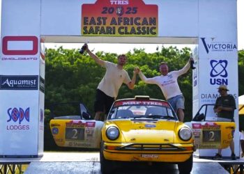 Porsche 911 pobjednik istočnoafričke Safari Classic Rally utrke 2025.