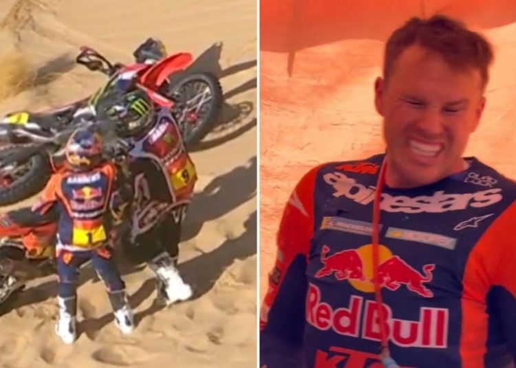 Ricky Brabec priskočio u pomoć ozlijeđenom australskom prvaku Danielu Sandersu nakon nesreće na reliju Dakar Ricky Brabec priskočio u pomoć ozlijeđenom australskom prvaku Danielu Sandersu nakon nesreće na reliju Dakar