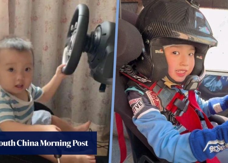 Dječak od 7 godina najmlađi profesionalni vozač rally automobila u Kini, utrkuje se već od 1. godine