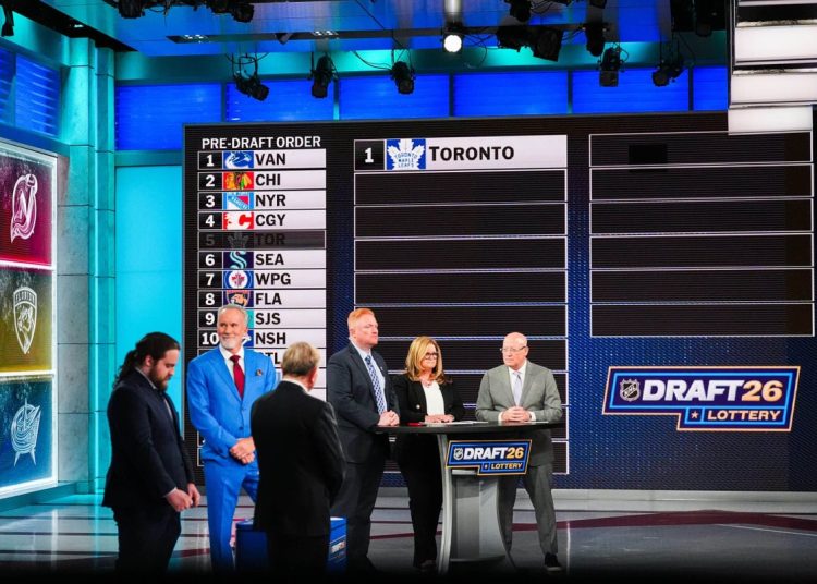 Toronto Maple Leafs osvojili broj 1 na NHL draft lutriji 2026. godine.