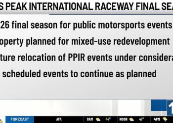 Pikes Peak International Raceway zatvara svoja vrata nakon sezone 2026.