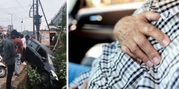 Automobil skliznuo s ceste nakon što je 55-godišnji muškarac doživio srčani udar za volanom u Jabalpuru