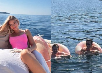 Jake Dennis i zaručnica Lexi Grace Boosey otkrivaju spol svoje bebe na jahti, dijele fotografije s tuširanja bebe