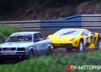 Sve je u redu s V10 Lamborghini Gallardo Rallycross automobilom koji prska prašinu