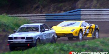 Sve je u redu s V10 Lamborghini Gallardo Rallycross automobilom koji prska prašinu